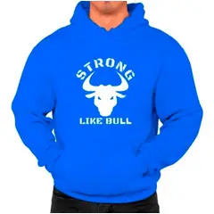 MARITEX - Poleron Estampado Strong Like Bull Toro Gym Moda Hombre