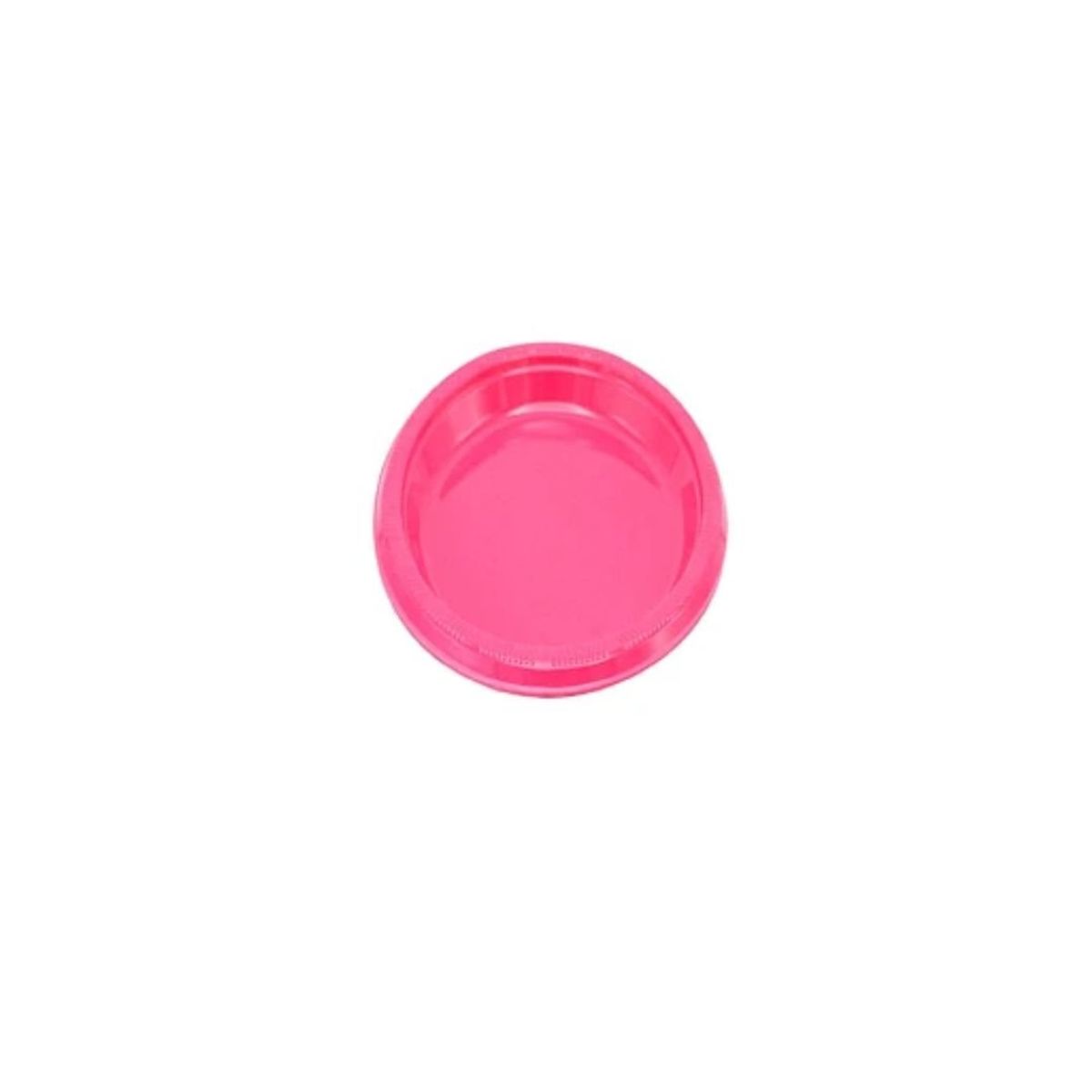 GENERICO - Plato Plastico Redondo 18cm Fucsia