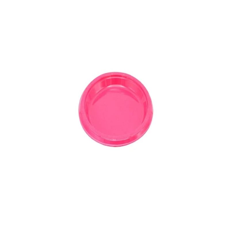 GENERICO - Plato Plastico Redondo 18cm Fucsia