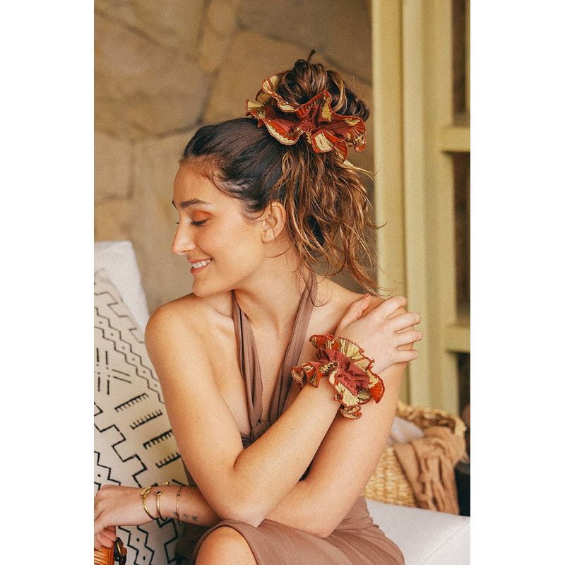 MANZA - Bamba Colet Maxi Scrunchie Terra Amazonía