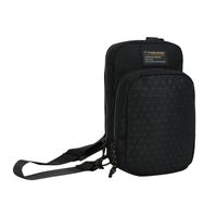 Bolso Porta Documentos Vip Rombos Negro