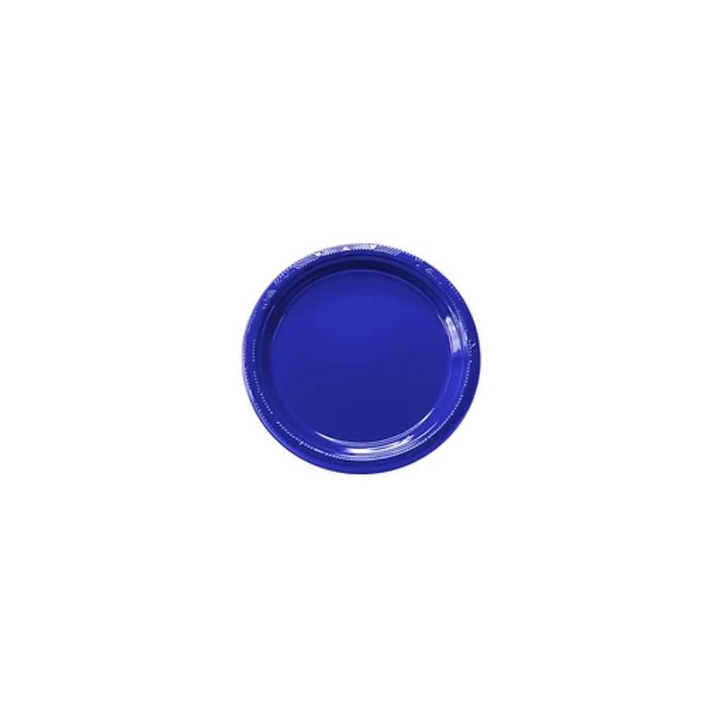 GENERICO - Plato Plastico Redondo18cm Azul