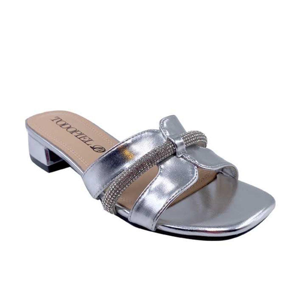 TODOPIEL - Sandalia Mujer Plateado Todopiel