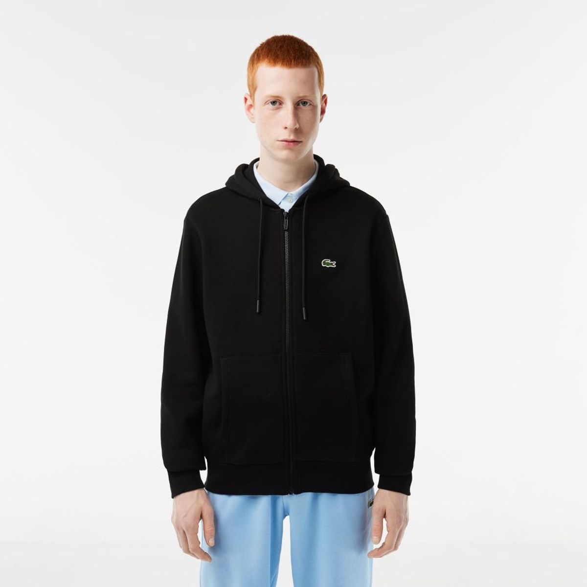 LACOSTE - Poleron Lacoste SH4560 Hombre Negro - Negro