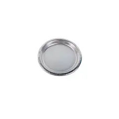 GENERICO - Platos Redondo Plateado 23cm 10pcs