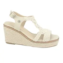 CHALADA - Sandalia Mujer Beige Casual Pole-2