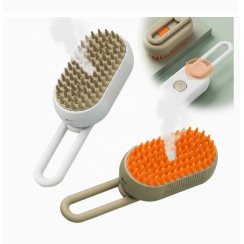 GENERICO - Set De 2 Cepillos A Vapor Para Gatos Y Perros Quita Pelos