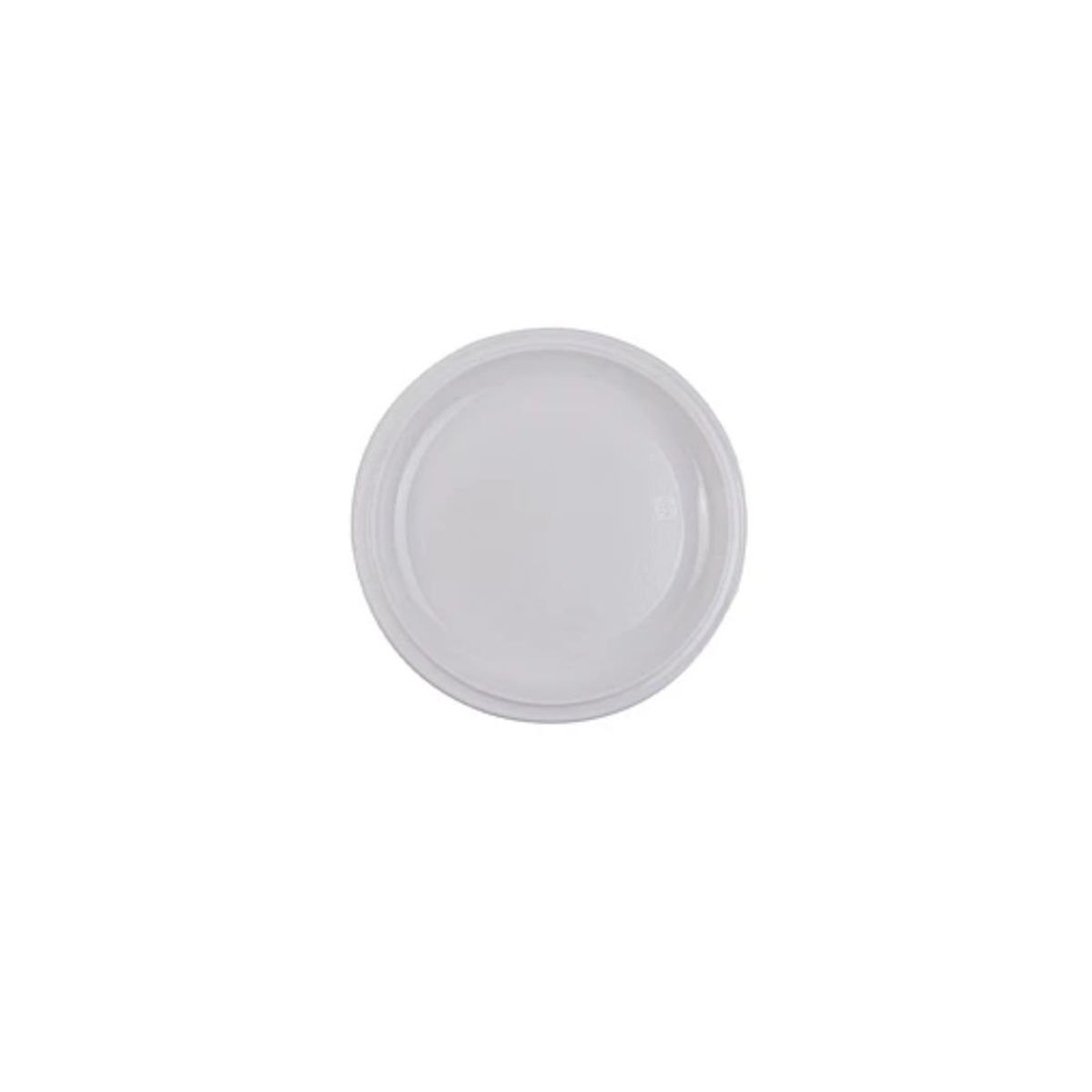 GENERICO - Platos Plasticos Blancos 25cm 5pcs