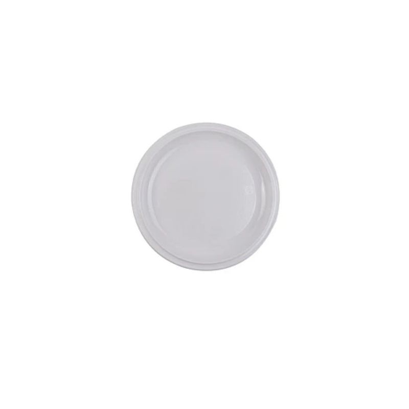 GENERICO - Platos Plasticos Blancos 25cm 5pcs