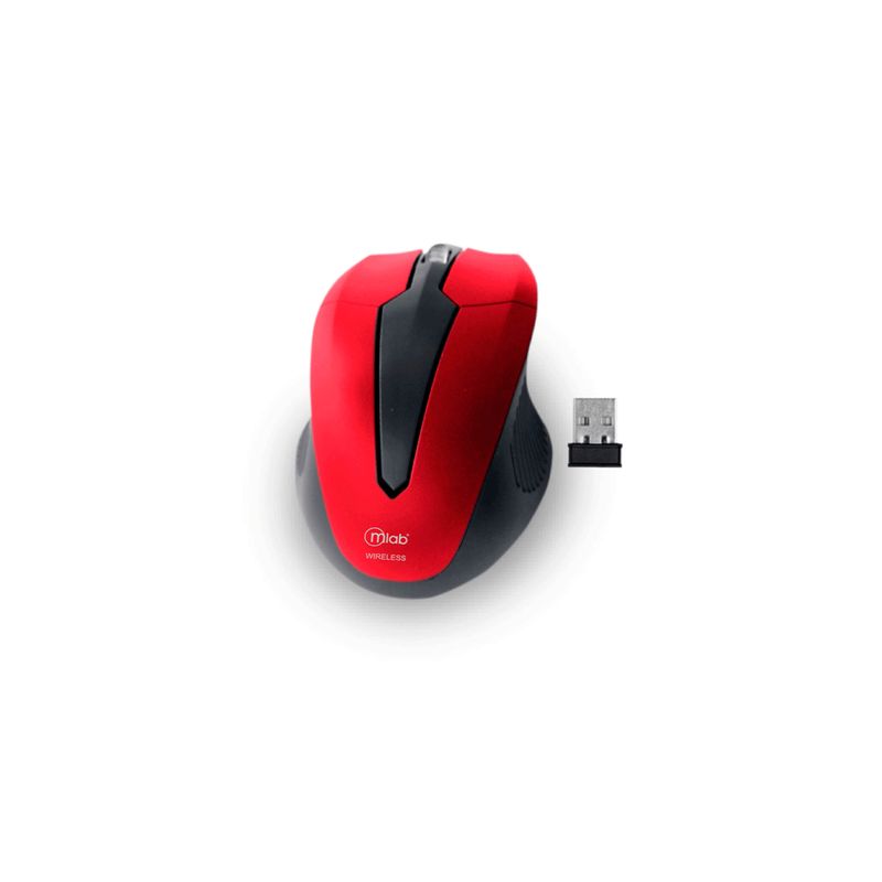 MLAB - Mouse Inalámbrico Usb Tw 800 Advanced Mlab Rojo MLAB