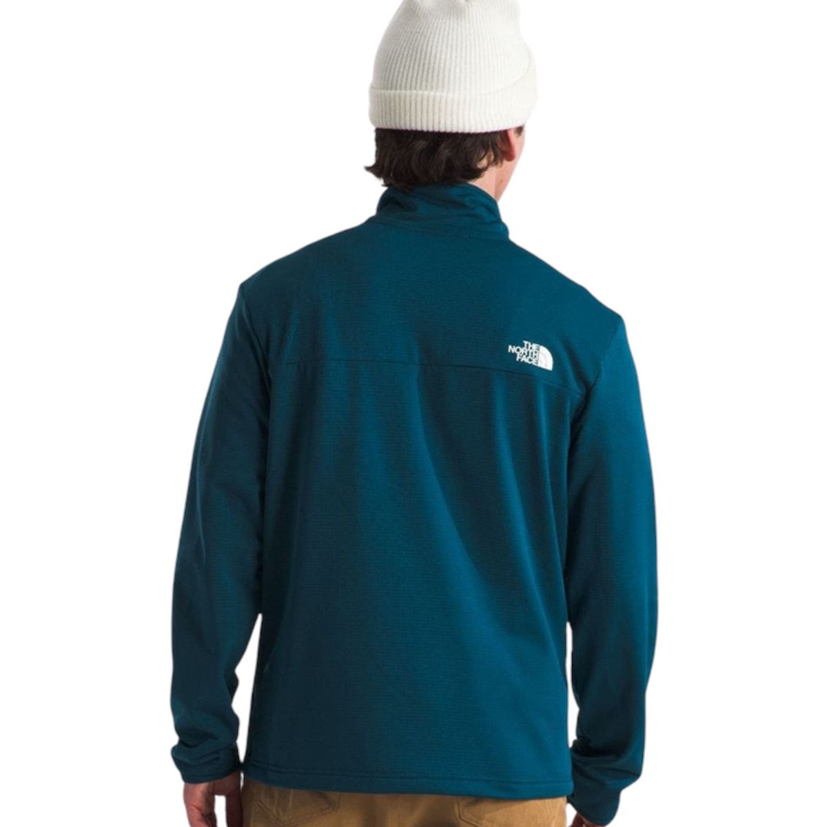 THE NORTH FACE - Polar Cedar Trail Grid 1/4 Zip Hombre Verde