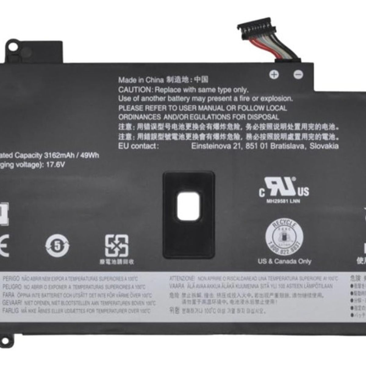 GENERICO - Batería L18m4p72 Para Lenovo X1 Carbon 7ª 8ª Gen Series