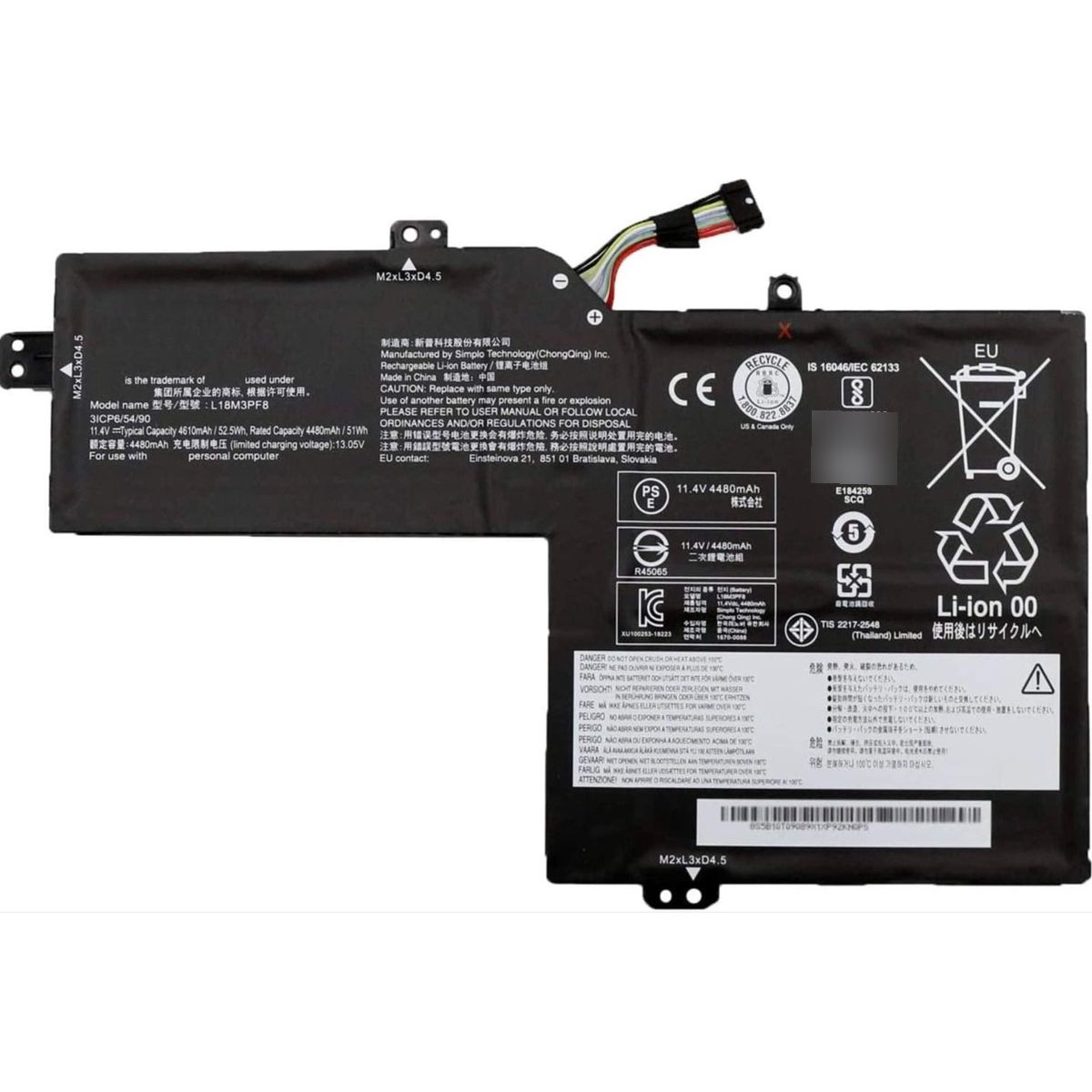 GENERICO - Bateria L18l3pf4 Para Lenovo Ideapad S540-15iml S540 15