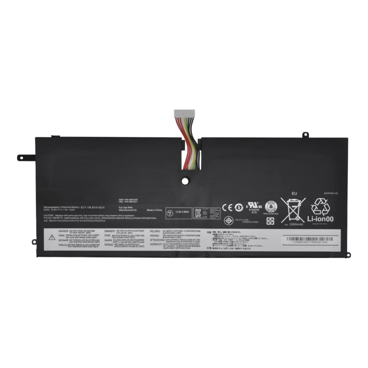 GENERICO - Bateria 45n1071 Para Lenovo Thinkpad X1 Carbn 3444 3448 3460