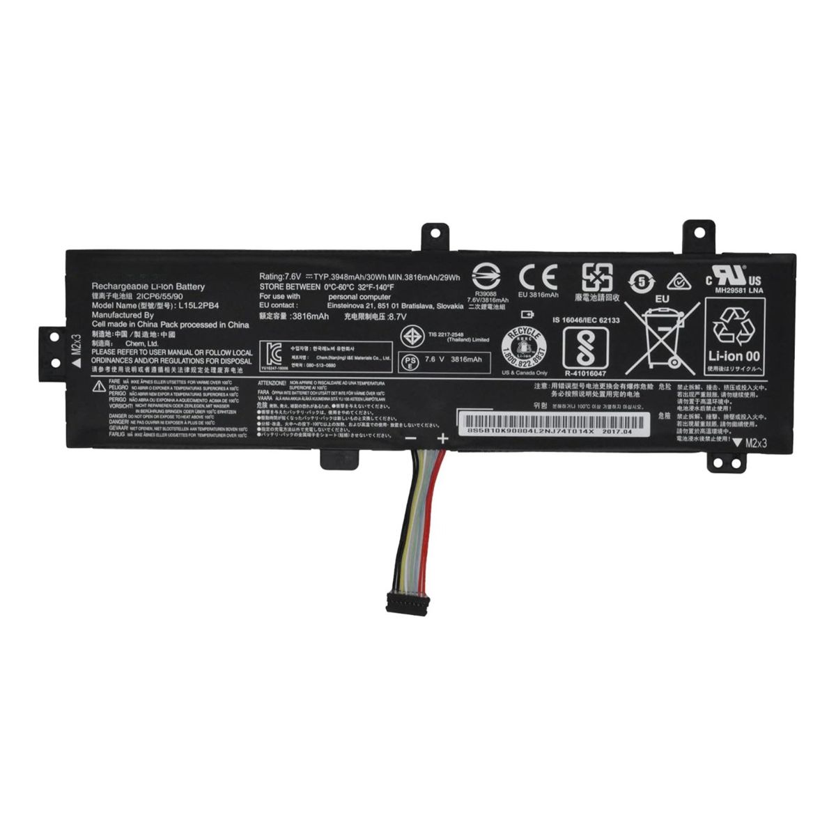 GENERICO - Bateria L15c2pb4 Para Lenovo Ideapad 310-14iap 310-14ikb
