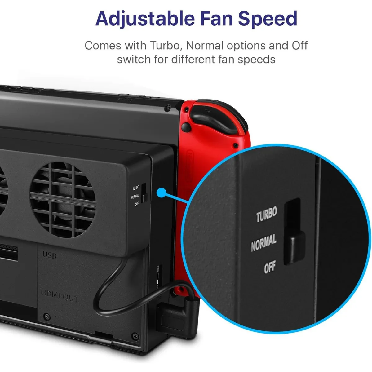 DOVE - Ventilador Enfriamiento Para Nintendo Switch  Oled Potente