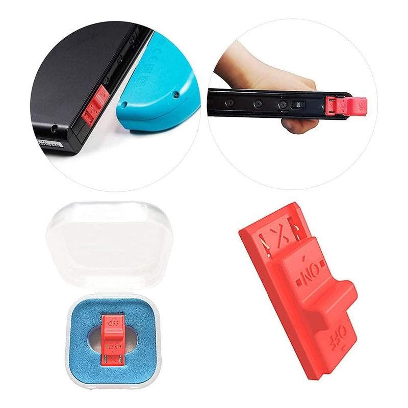 GENERICO - Clip Jig Modo Rcm Nintendo Switch Color Rojo Con Cajita