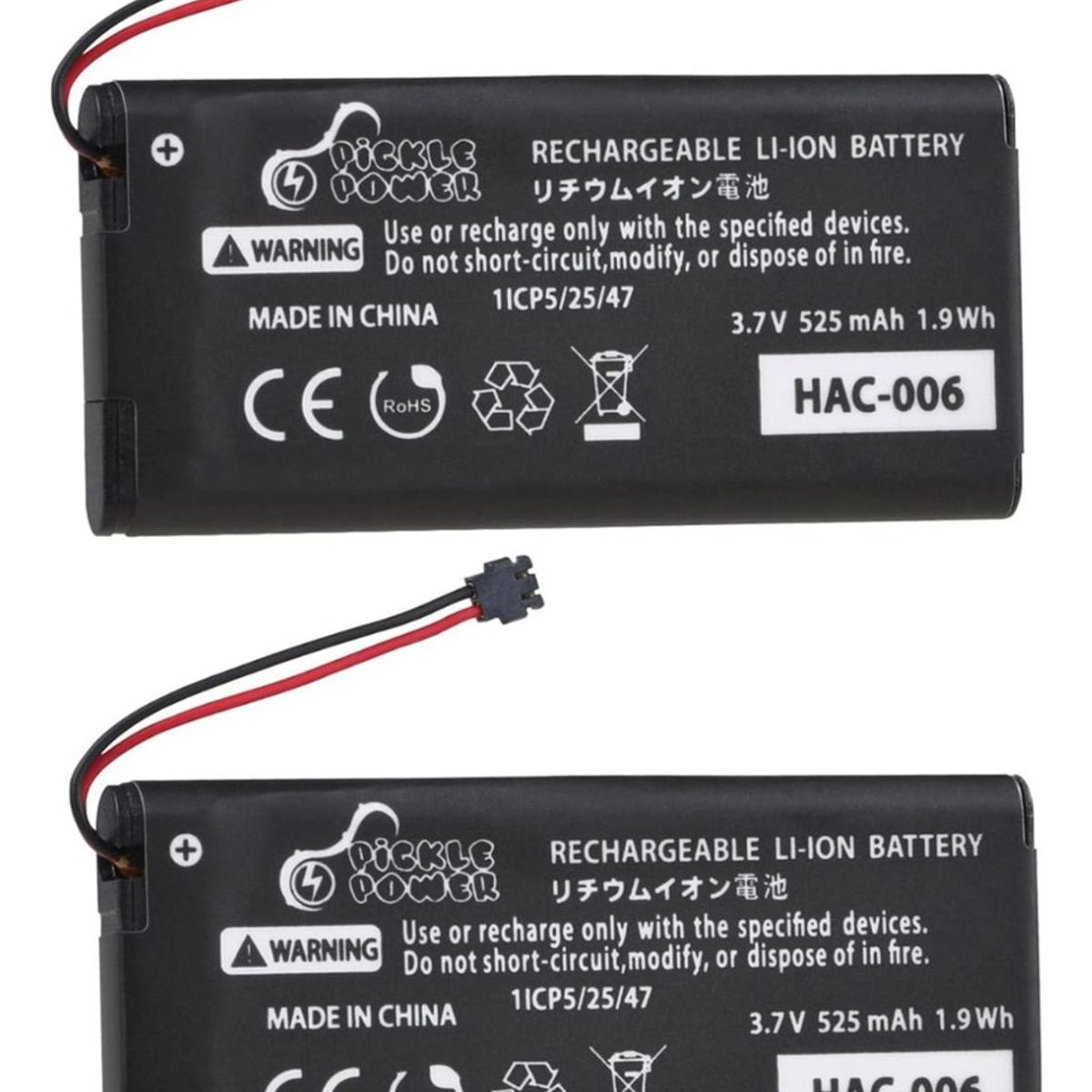 GENERICO - Kit 2 Baterias Repuesto Para Mando Nintendo Switch Joy Con