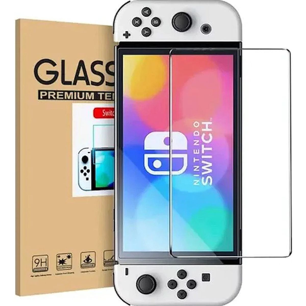 GENERICO - Lamina Mica Vidrio Templado Para Oled Nintendo Switch 2021