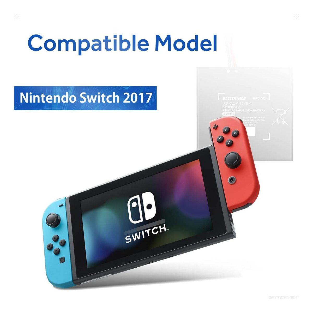 GENERICO - Batería Para Consola Nintendo Switch Hac-003 Hac-001