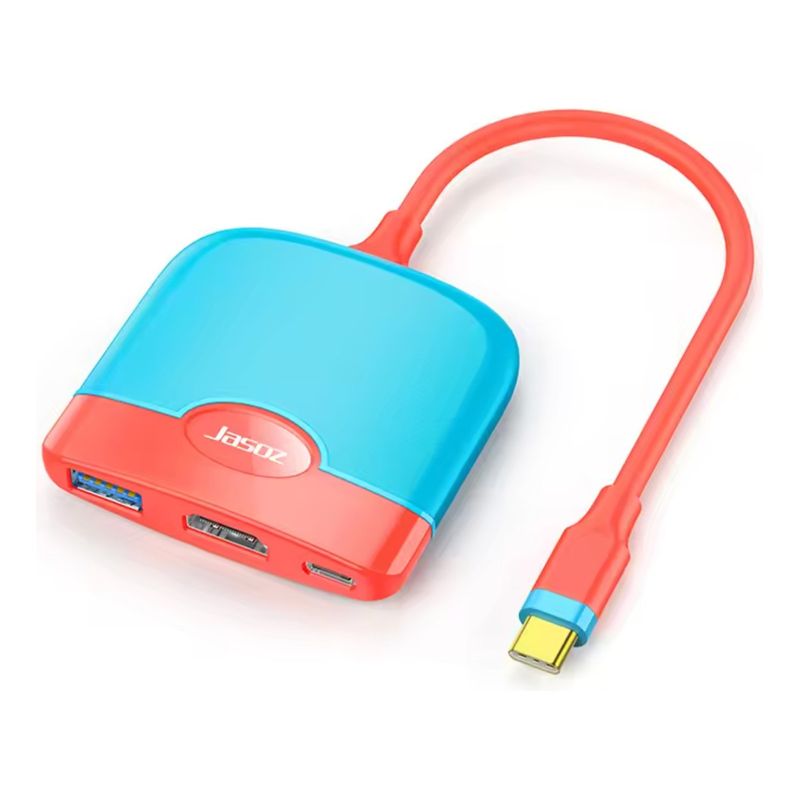 GENERICO - Adaptador Hub Dock Tv Para Nintendo Switch 4k 60hz Usbc Hdmi