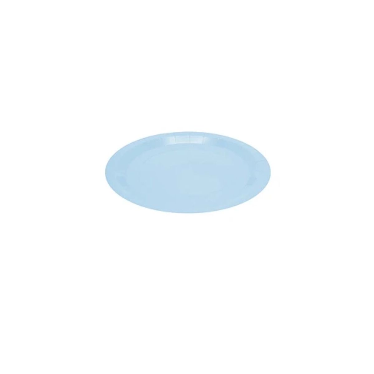 GENERICO - Plato De Carton Celeste 23cm 6PCS