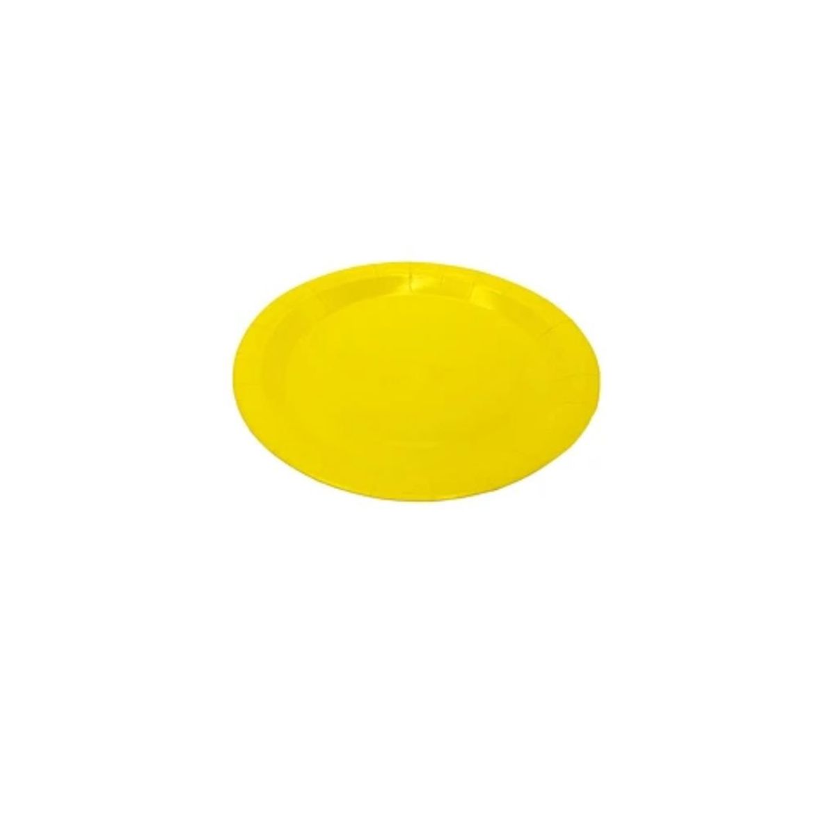 GENERICO - Plato De Carton Amarillo 18cm 6PCS