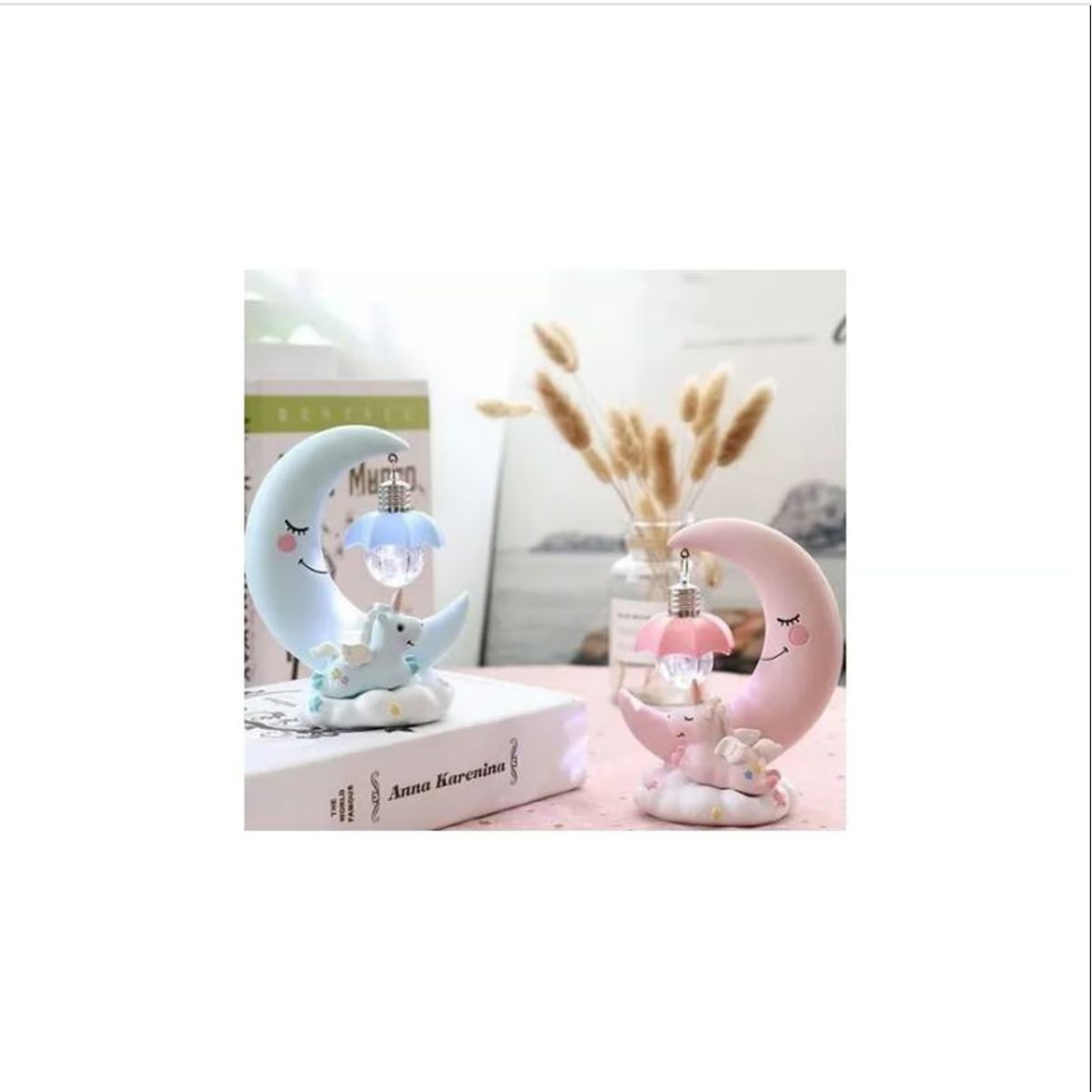 GENERICO - Espantacucos Luna Unicornio Led Niños