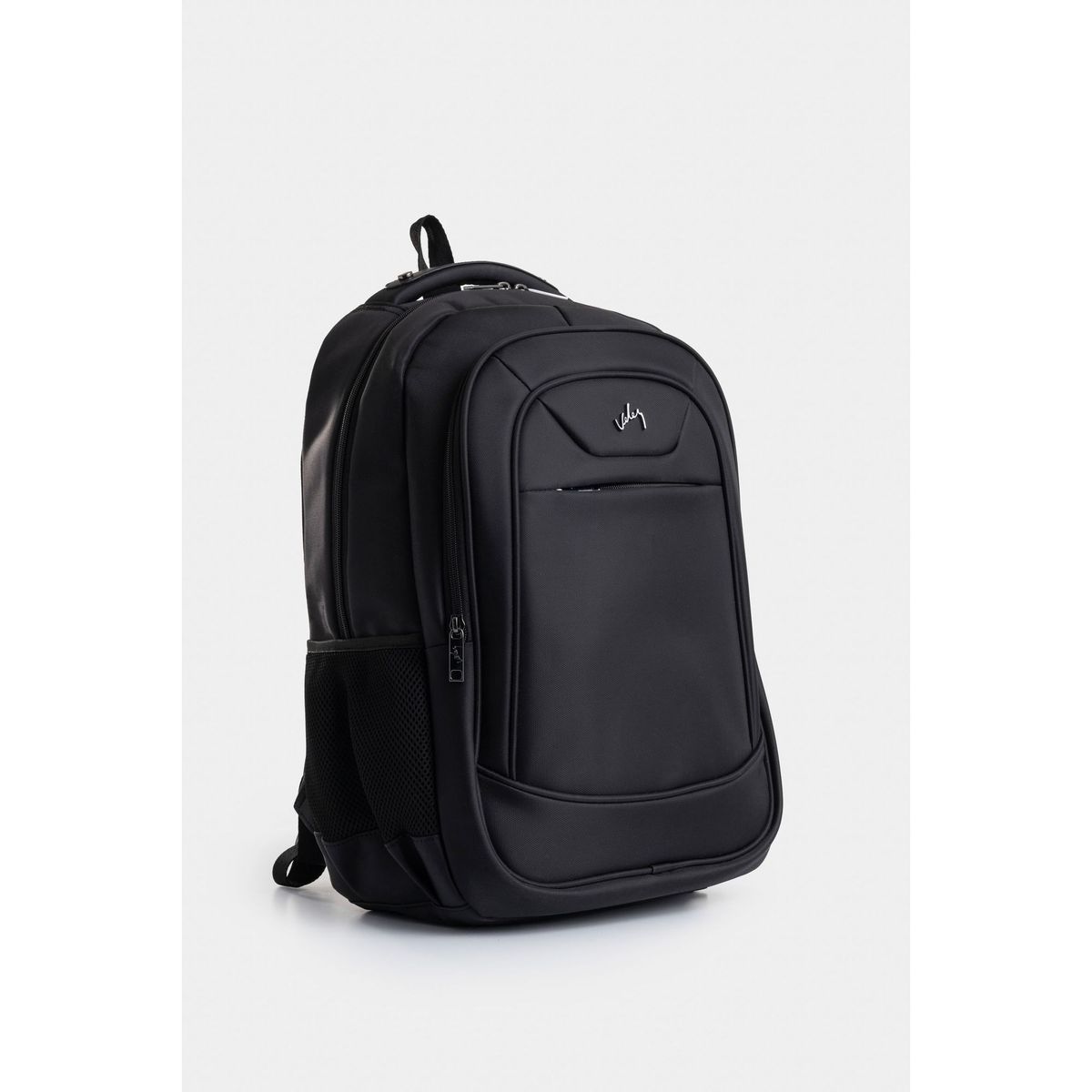 VELEZ - Vélez Mochila Kaiser Lona Y Cuero Hombre Estilo Urbano Negro