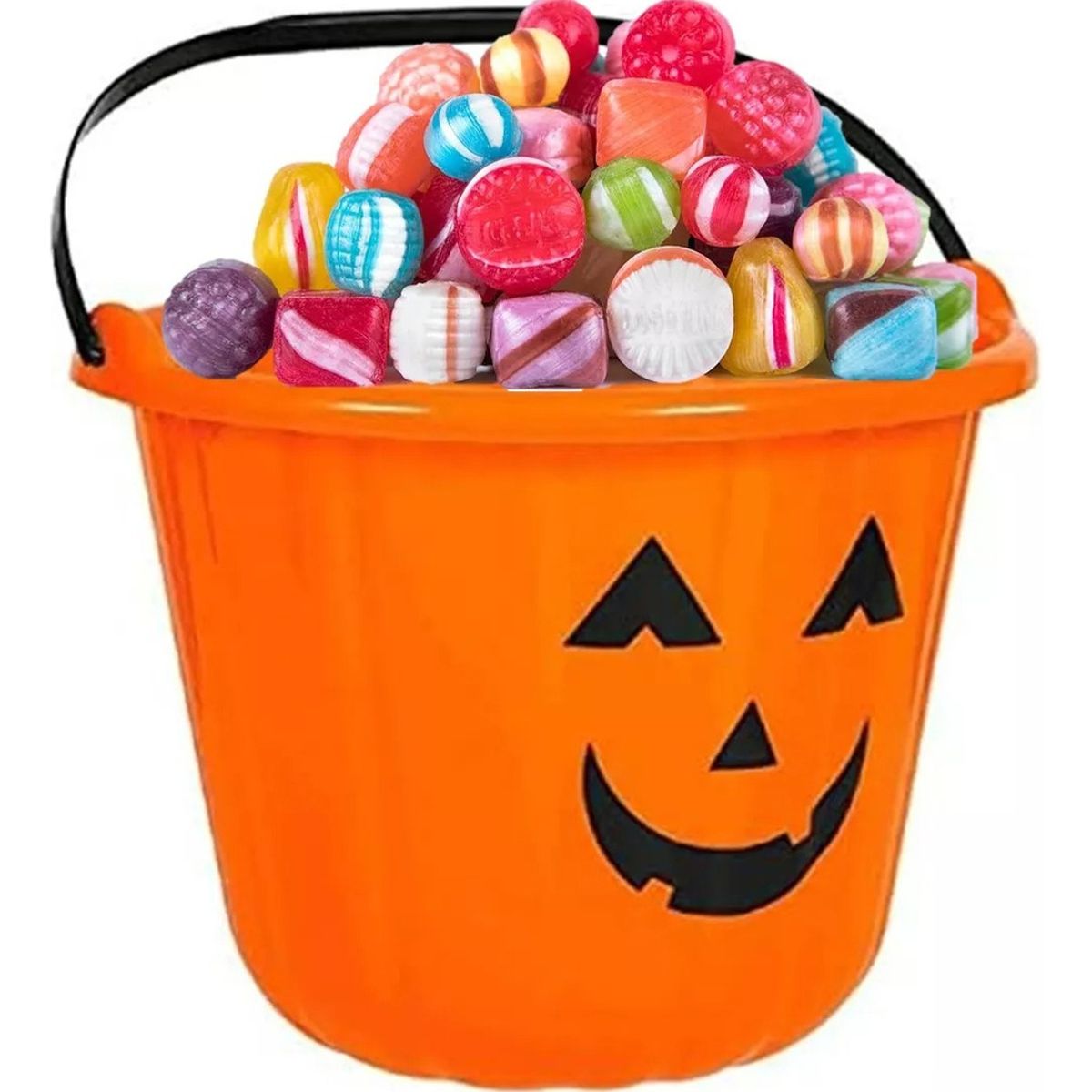 GENERICO - Cubo Calabaza Grande Dulces Halloween Balde Dulce O Truco