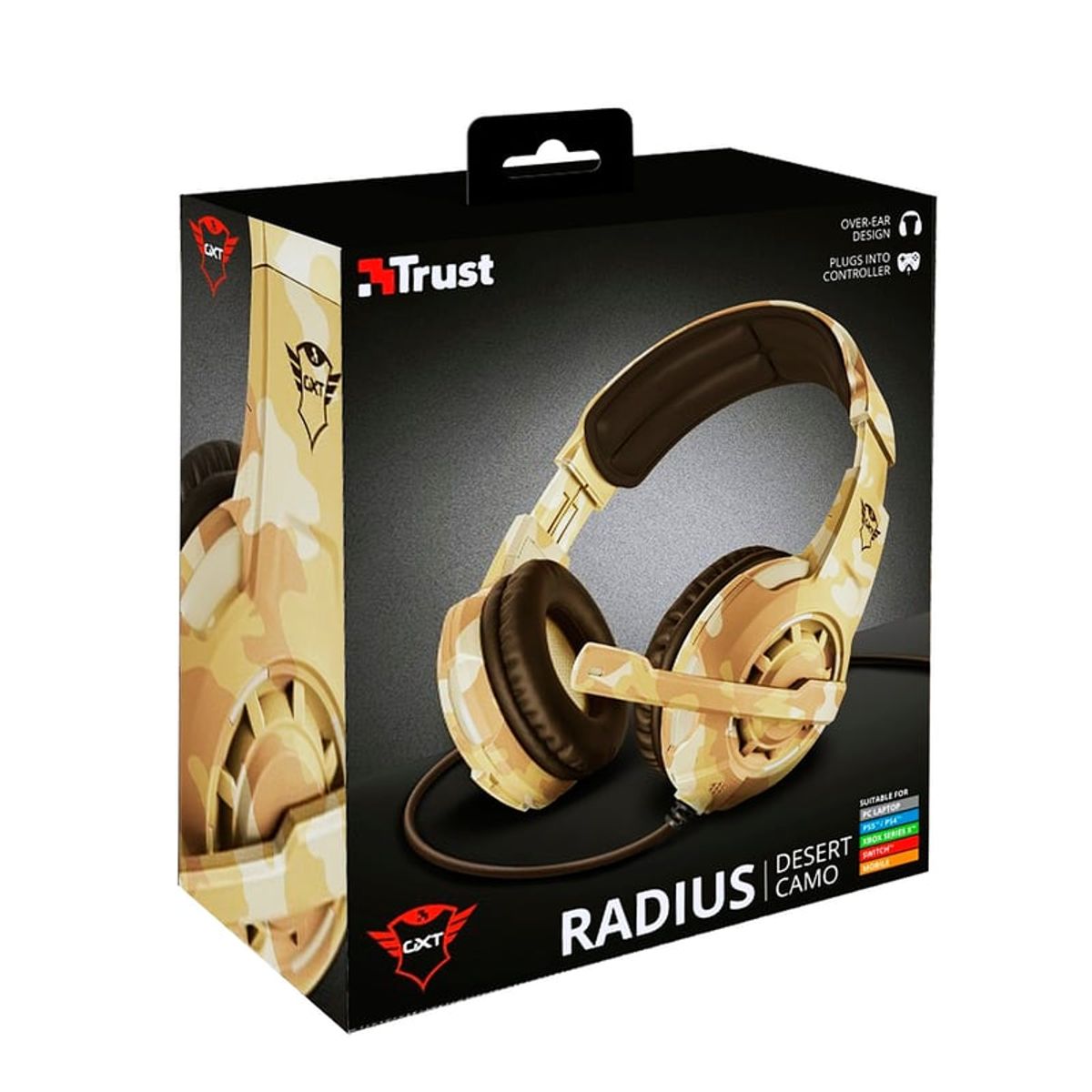 TRUST - Audifono Gamer Trust Radius Gxt 310D Desert