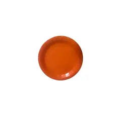 GENERICO - Plato Redondo Naranja 6pcs 23cm