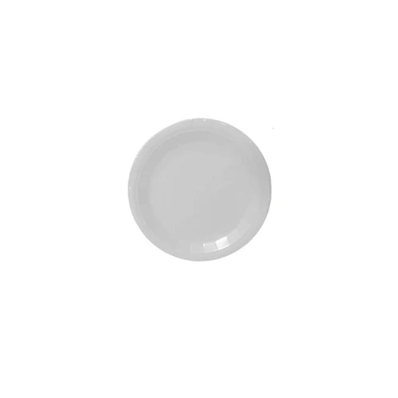 GENERICO - Plato Redondo Blanco 6pcs 23cm