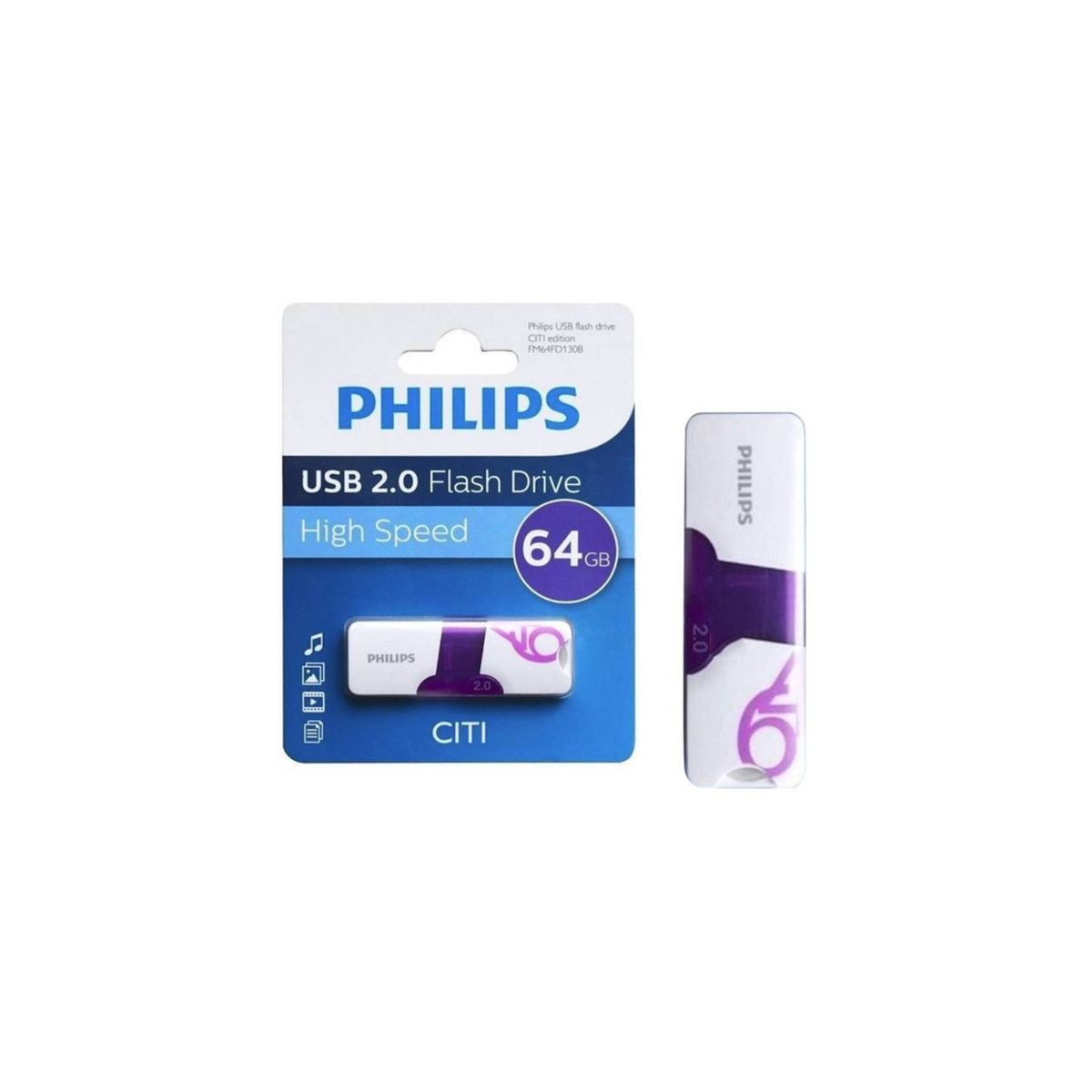 PHILIPS - Pendrive 64gb Philips Citi - SC