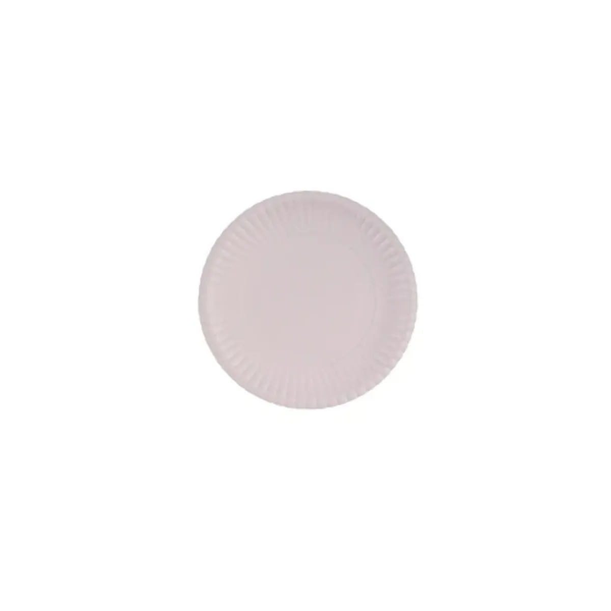 GENERICO - Platos De Carton Color Blanco 50pcs