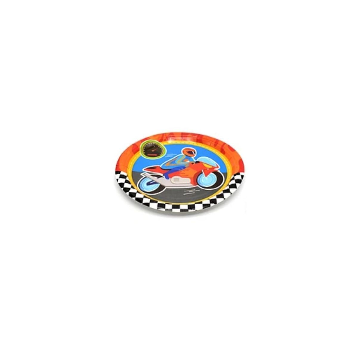 GENERICO - Platos De Cartón Motocicleta 23cm 6pcs