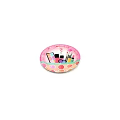 GENERICO - Platos De Cartón Motivo Maquillaje 18cm 6pcs