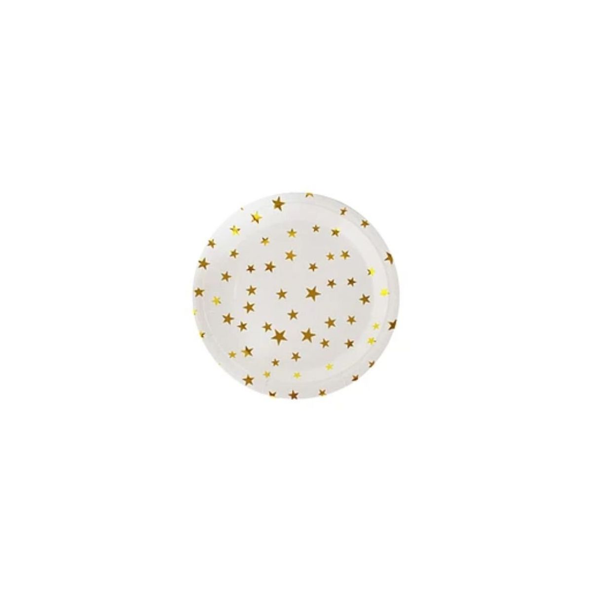 GENERICO - Platos De Cartón Estrella Dorada 6pcs 23cm