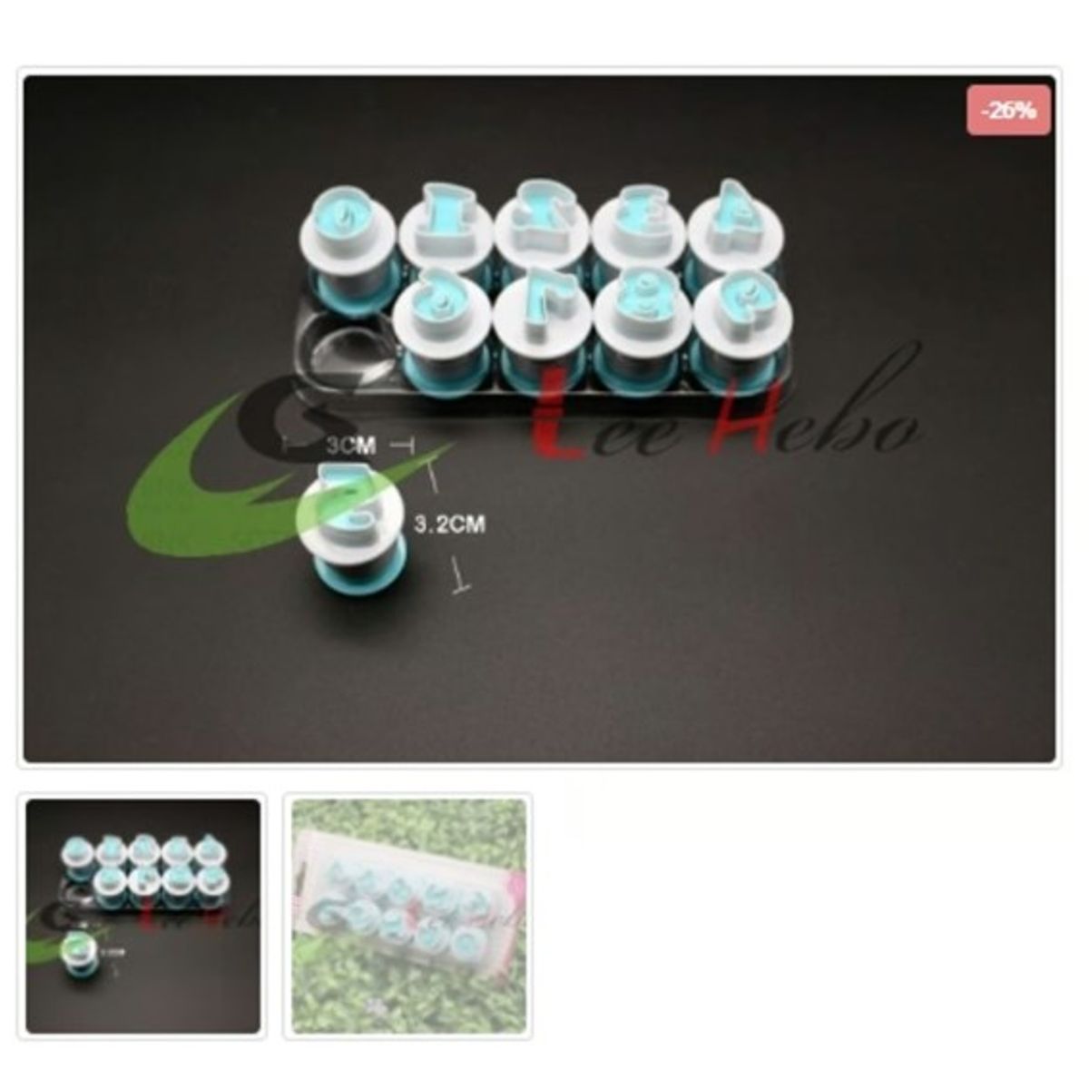 GENERICO - Cortador De Galletas Plastico Numeros 10 Piezas