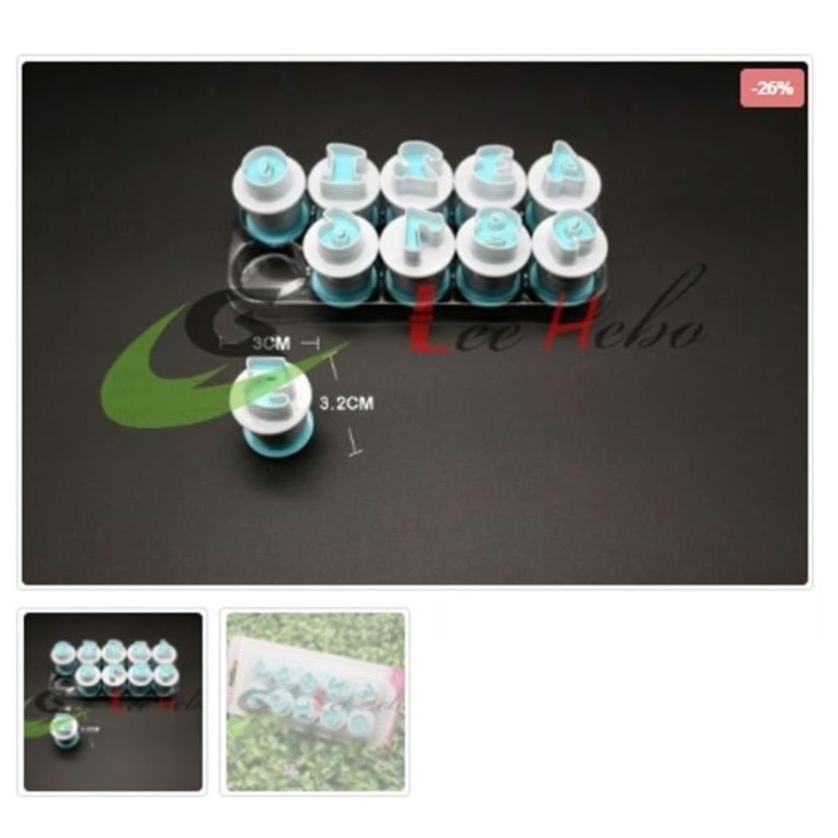 GENERICO - Cortador De Galletas Plastico Numeros 10 Piezas