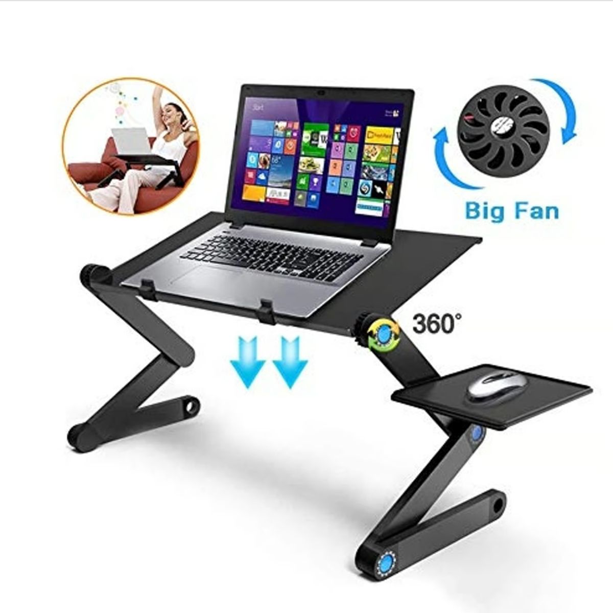 GENERICO - Mesa T8 para Laptop 48 x 27 cm