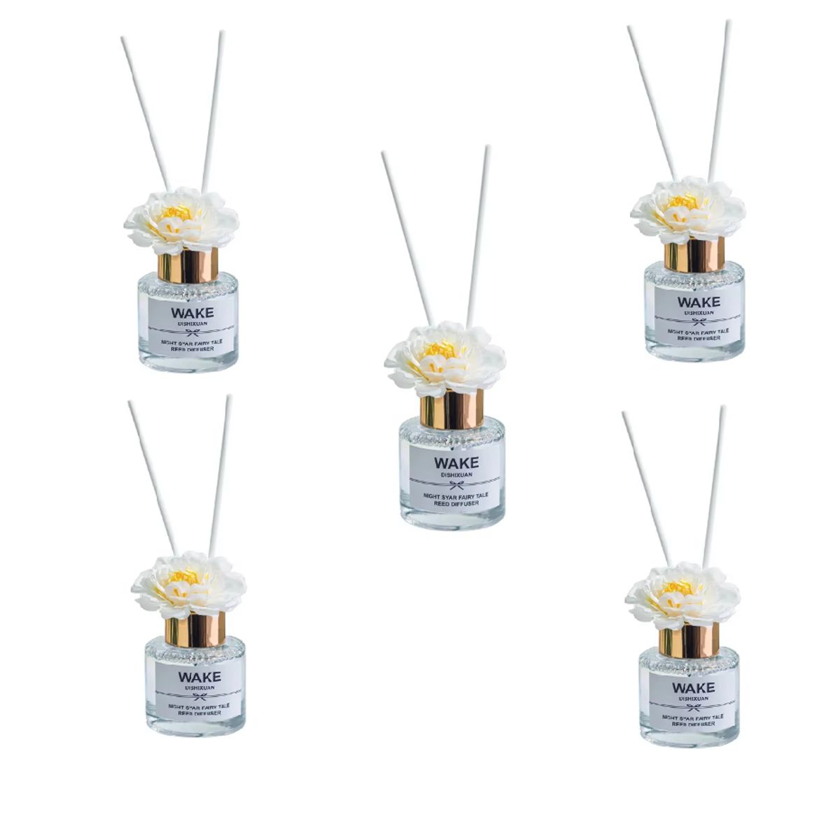 GENERICO - Pack X5 Difusor De Aromas Aromaterapia 50ML Fragancia