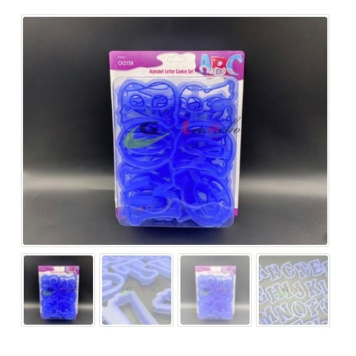 GENERICO - Cortador De Galletas Plastico Letras 26 Pcs Azul