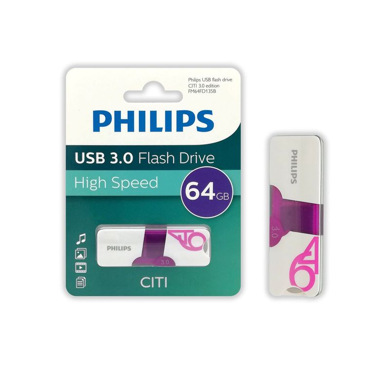 PHILIPS - Pendrive 64gb Philips Citi 3.0 - SC