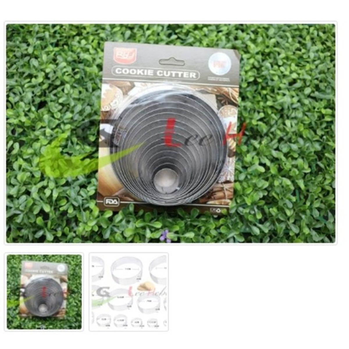 GENERICO - Cortador De Galletas Acero Inoxidable 14 Piezas Circulo