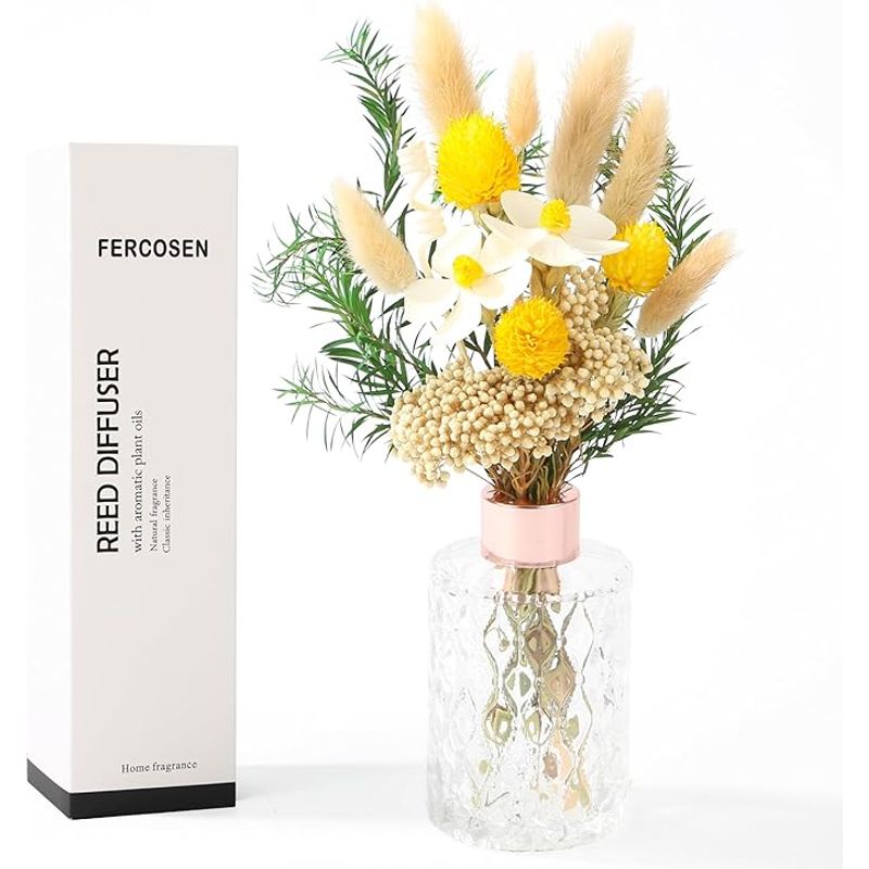 GENERICO - Difusor De Aromas Jarrón Flores Secas Aromaterapia 150ML Fragancia