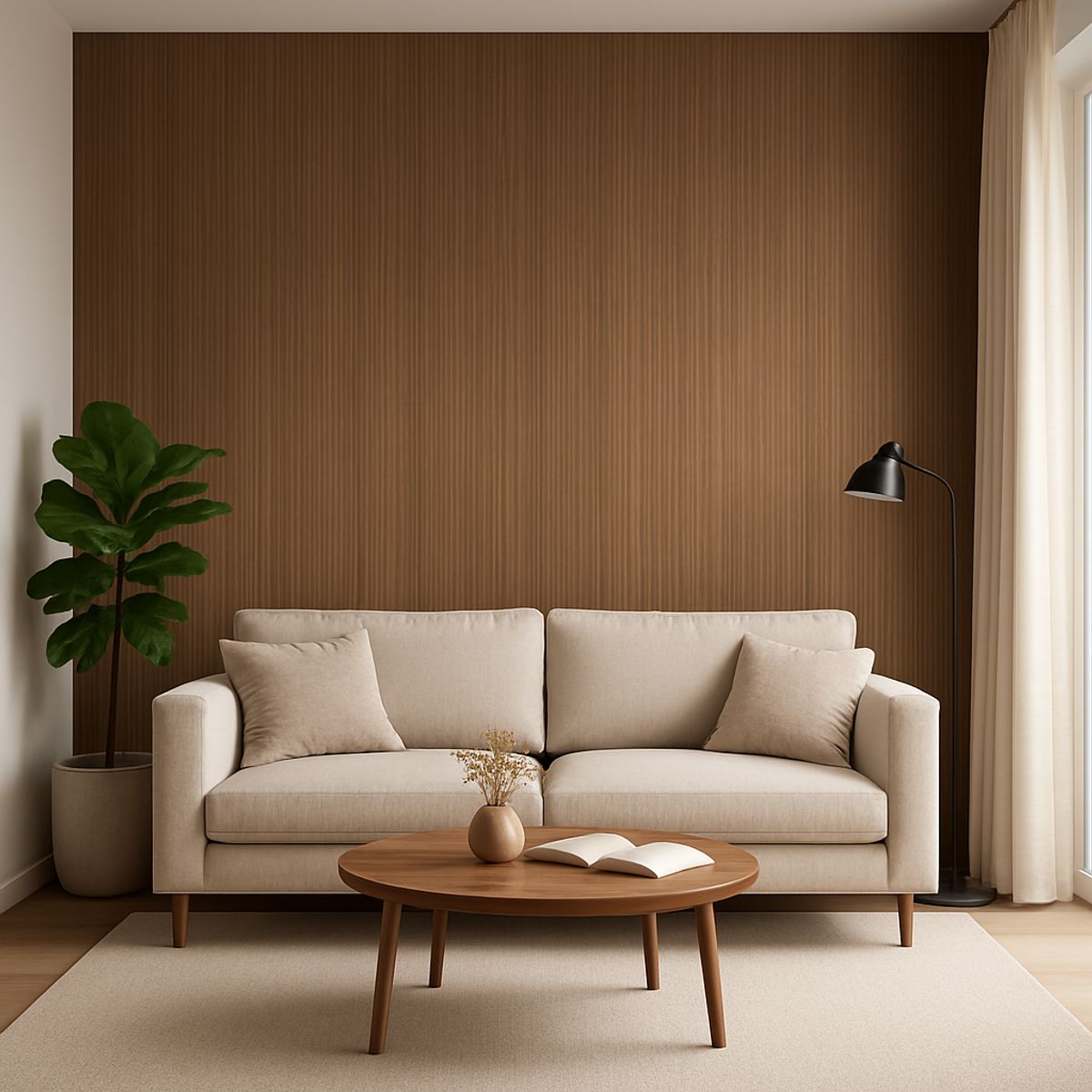 NOTWOOD - Revestimiento de muro - Wall - Chocolate -  240 cm