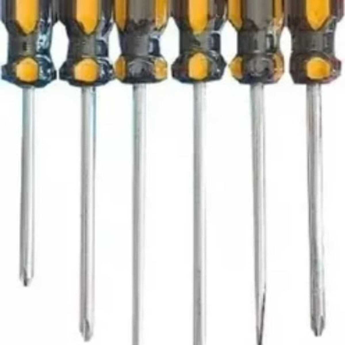 GENERICO - Kit de 6 Destornilladores Punta Magnetica Estrella Plano