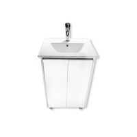 Vanitorio 50x40 Cm Termolaminado Blanco Con Loza Y Grifería