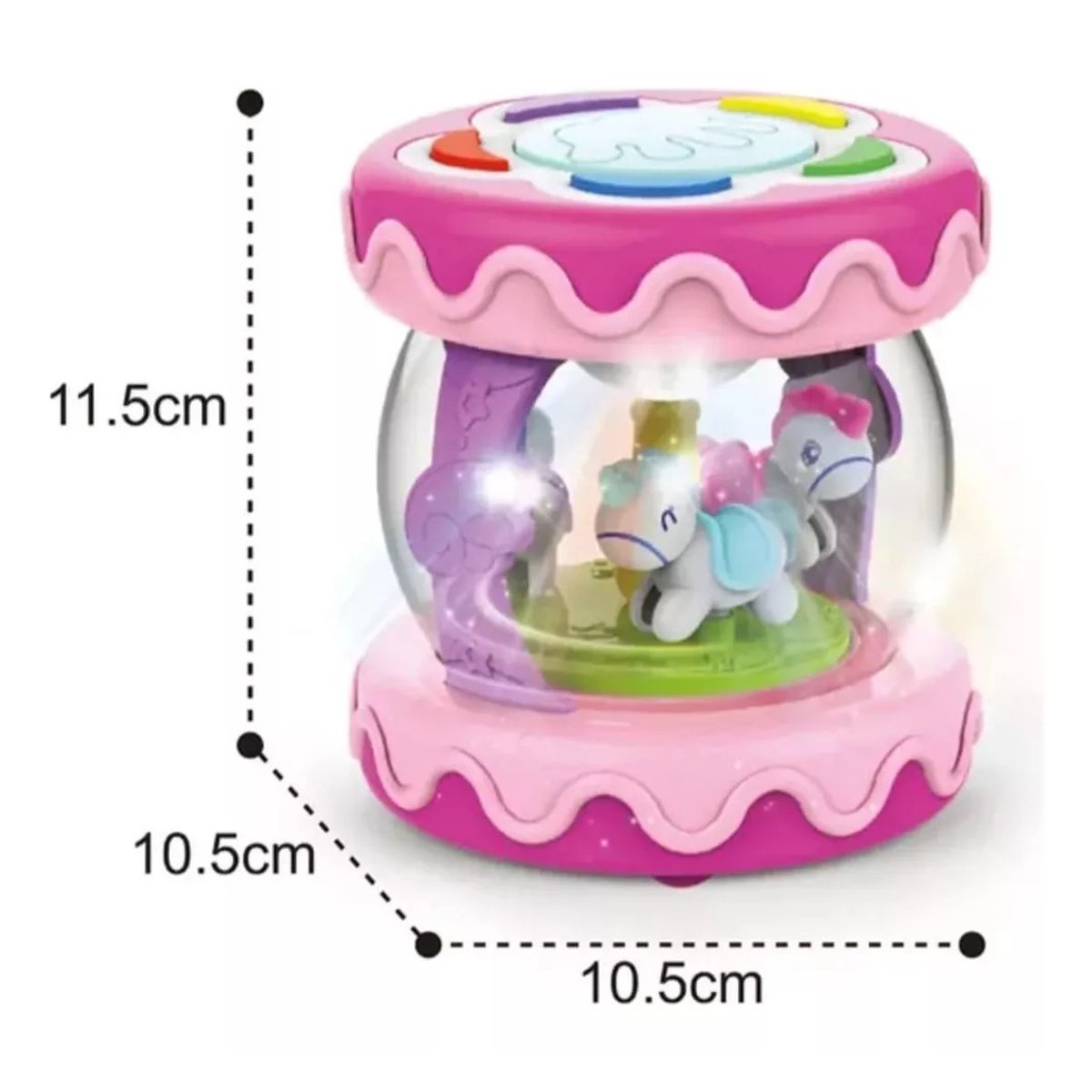 GENERICO - Juguete Carrusel Musical Para Bebé Tambor De Mano